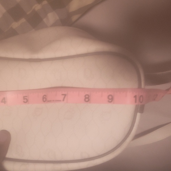 VINTAGE Christian Dior Honeycomb Drawstring Bucket Bag with Pouch White … - Picture 5 of 17